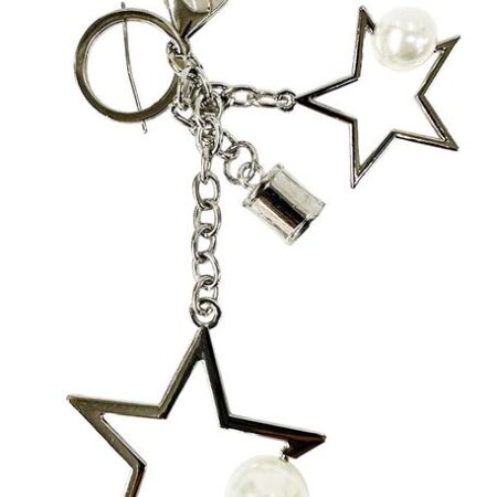 ÇANTA AKSESUARI VE ANAHTARLIK YILDIZ GÜMÜŞ