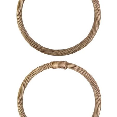 ÇANTA SAPI BAMBU RATTAN O MODEL 16 CM KAHVE