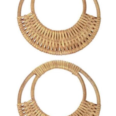 ÇANTA SAPI BAMBU YUVARLAK ŞEKİLLİ 16 CM BEJ