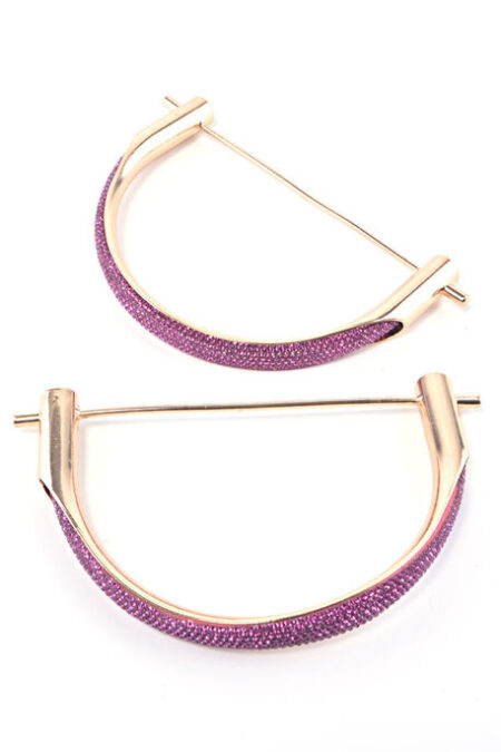 ÇANTA SAPI METAL TAŞLI MOR