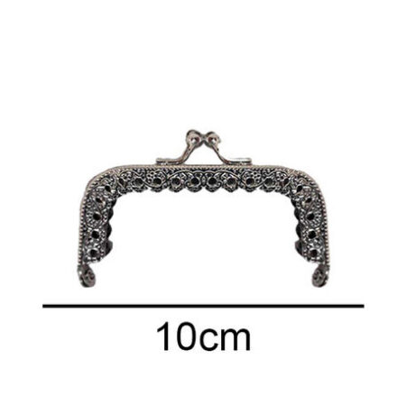 ÇANTA VE CÜZDAN KLİPSİ 10 CM KARE GÜMÜŞ