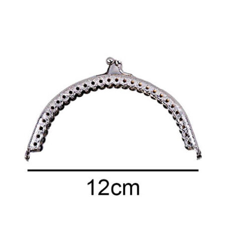 ÇANTA VE CÜZDAN KLİPSİ 12 CM OVAL GÜMÜŞ