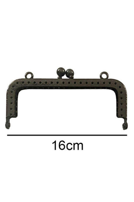 ÇANTA VE CÜZDAN KLİPSİ 16 CM KARE ANTRASİT