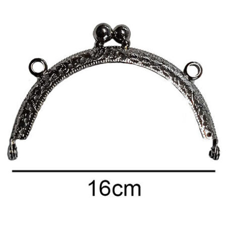 ÇANTA VE CÜZDAN KLİPSİ 16 CM OVAL GÜMÜŞ