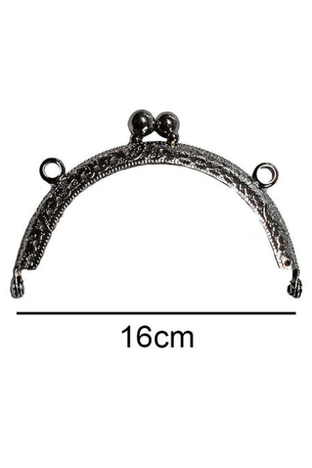 ÇANTA VE CÜZDAN KLİPSİ 16 CM OVAL GÜMÜŞ