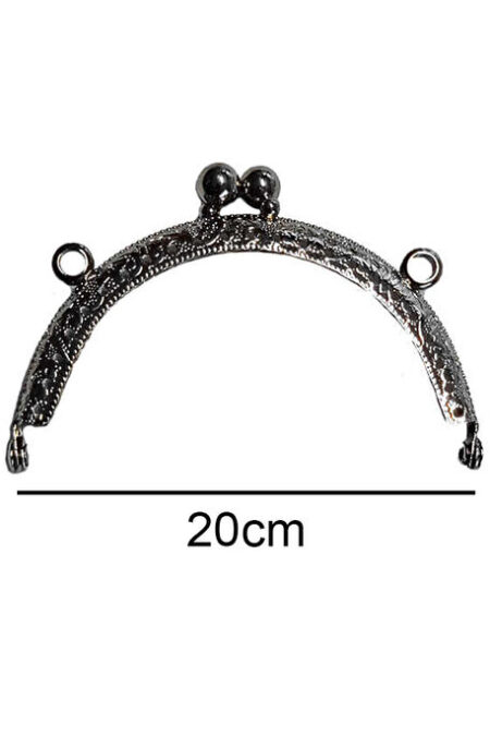 ÇANTA VE CÜZDAN KLİPSİ 20 CM OVAL GÜMÜŞ