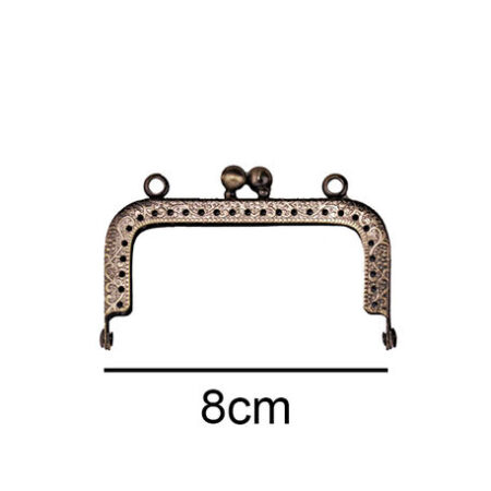 ÇANTA VE CÜZDAN KLİPSİ 8 CM KARE ANTİK