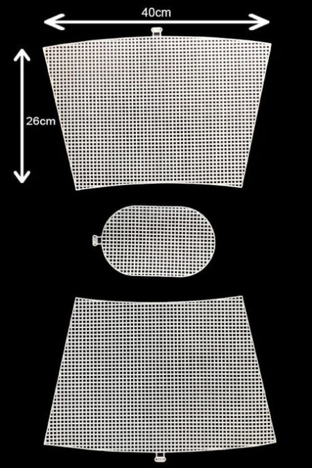 KANVAS PLASTİK ÇANTA SETİ 3 PARÇA 40X26