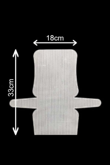 KANVAS PLASTİK FİLE ÇANTA 33 CM X 18 CM