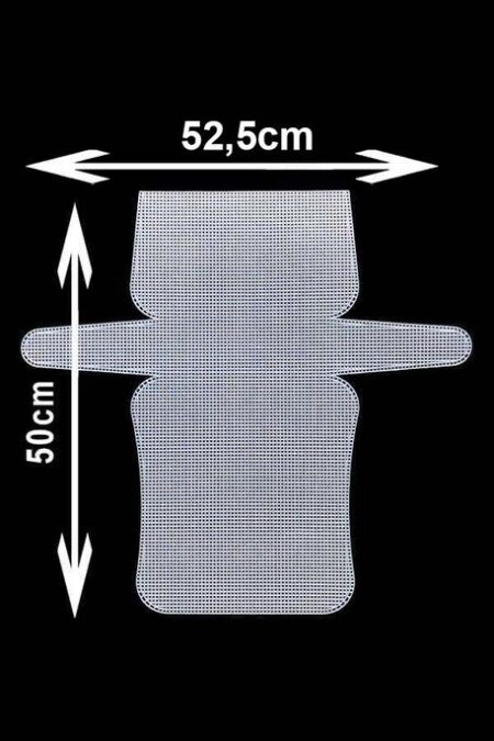 KANVAS PLASTİK FİLE ÇANTA 52,5 CM X 50 CM