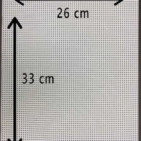 KANVAS PLASTİK FİLE DİKDÖRTGEN 26 CM X 33 CM