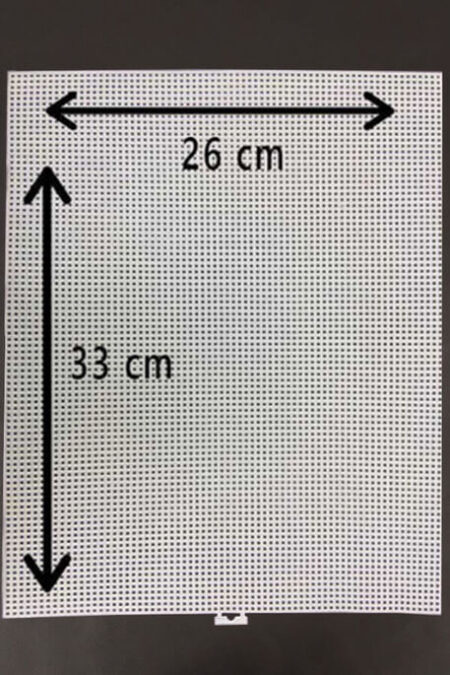 KANVAS PLASTİK FİLE DİKDÖRTGEN 26 CM X 33 CM