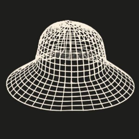 KANVAS PLASTİK ŞAPKA ŞEFFAF 35 CM