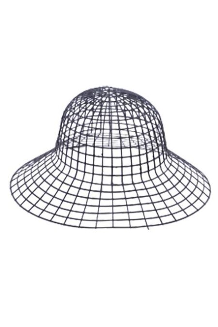 KANVAS PLASTİK ŞAPKA SİYAH 35 CM