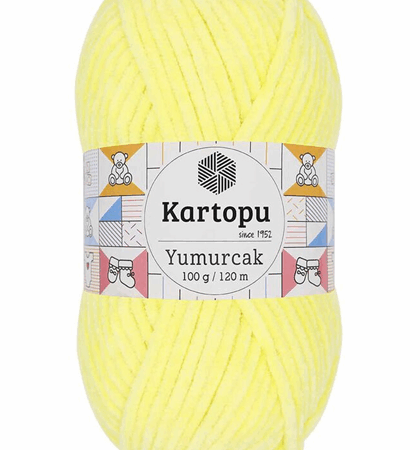 Kartopu Yumurcak El Örgü İpi Bebe Sarı K333