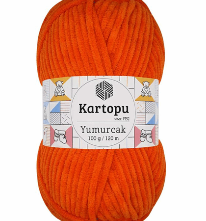 Kartopu Yumurcak El Örgü İpi Turuncu K205