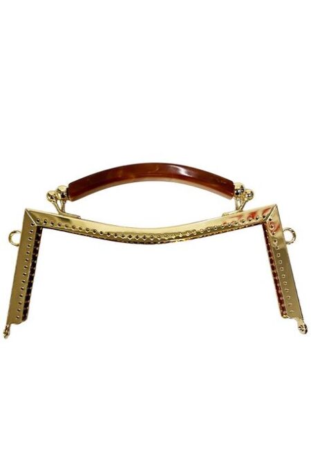 METAL ÇANTA SAPI AKRİLİK TUTMALI ALT-78 (27 CM) ALTIN