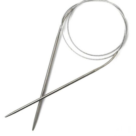 Yabalı Çelik Misinalı Örgü Şişi 80 cm | Standart