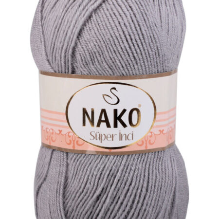 Nako Süper İnci El Örgü İpi | Gri 11538