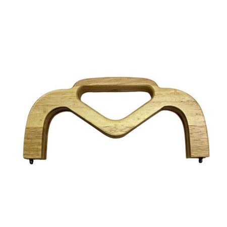 AHŞAP ÇANTA BURSU MIKNATISLI V SAPLI 25 CM BEJ