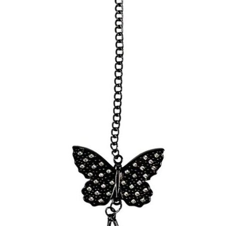 ÇANTA AKSESUARI VE ANAHTARLIK KELEBEK ANTRASİT