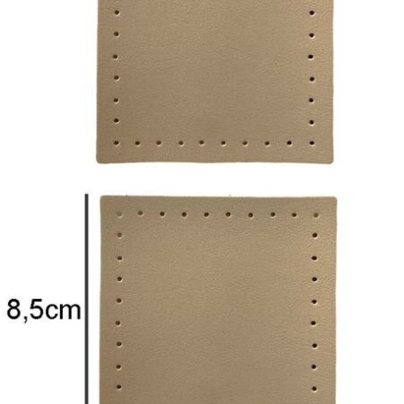 ÇANTA KENAR AKSESUARI KARE 8.50X8.50 CM 2 Lİ BEJ