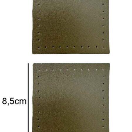 ÇANTA KENAR AKSESUARI KARE 8.50X8.50 CM 2 Lİ HAKİ