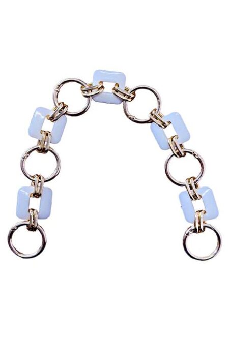 ÇANTA SAPI AKRİLİK METAL HALKALI BEYAZ