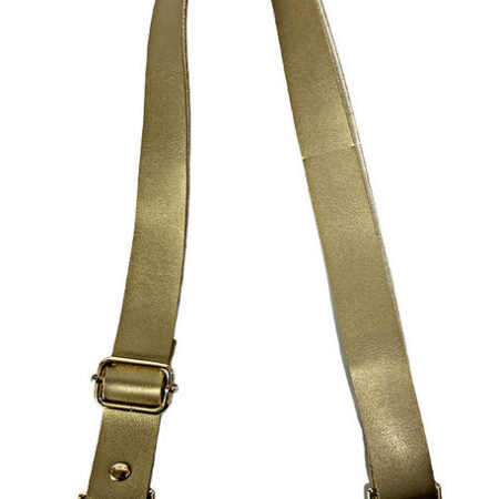ÇANTA SAPI AYARLI DERİ 2,5 CM GOLD