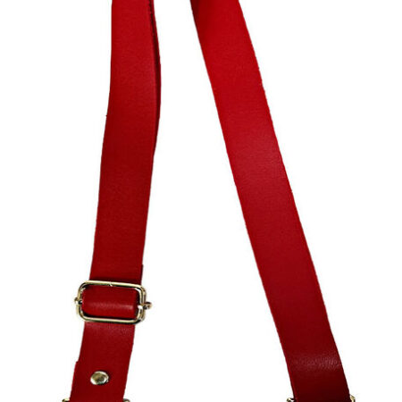 ÇANTA SAPI AYARLI DERİ 2,5 CM KIRMIZI