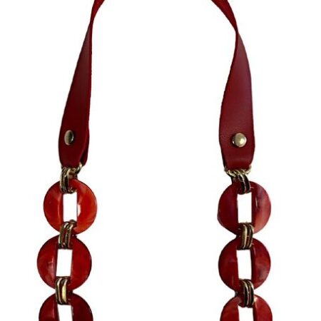 ÇANTA SAPI DERİLİ AKRİLİK KIRMIZI