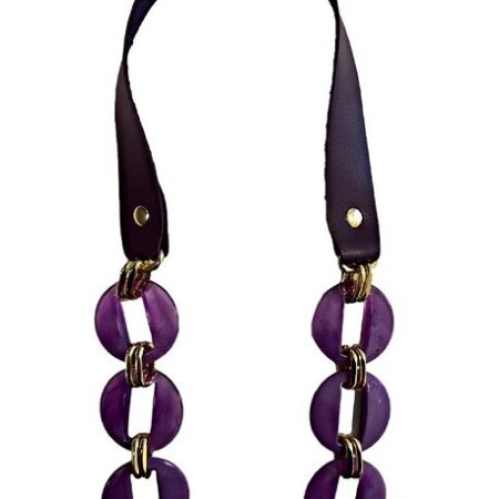 ÇANTA SAPI DERİLİ AKRİLİK MOR