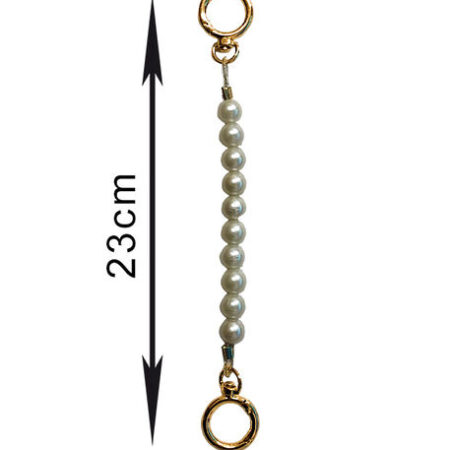 ÇANTA SAPI İNCİLİ ALTIN KANCALI