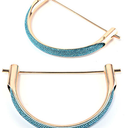 ÇANTA SAPI METAL TAŞLI TURKUAZ