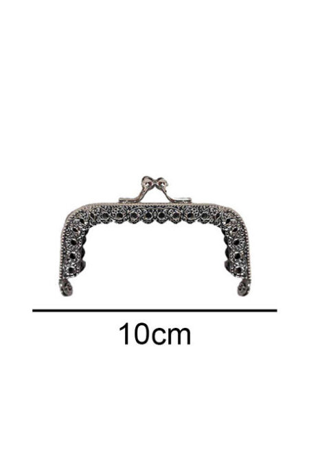 ÇANTA VE CÜZDAN KLİPSİ 10 CM KARE GÜMÜŞ