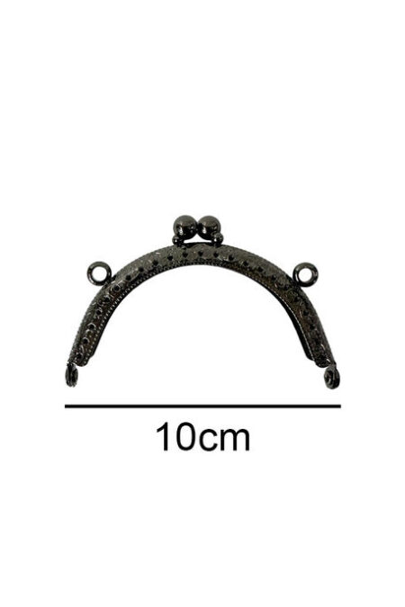 ÇANTA VE CÜZDAN KLİPSİ 10 CM OVAL ANTRASİT