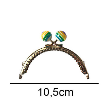 ÇANTA VE CÜZDAN KLİPSİ LOLİPOP BAŞLIKLI 10.5 CM OVAL ALTIN