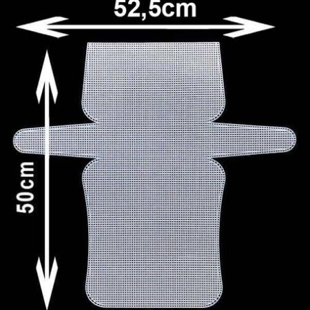 KANVAS PLASTİK FİLE ÇANTA 52,5 CM X 50 CM