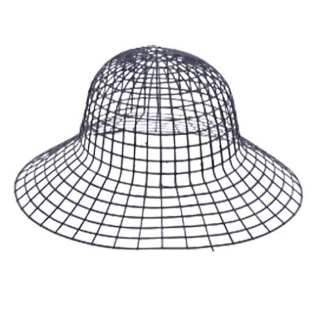 KANVAS PLASTİK ŞAPKA SİYAH 35 CM