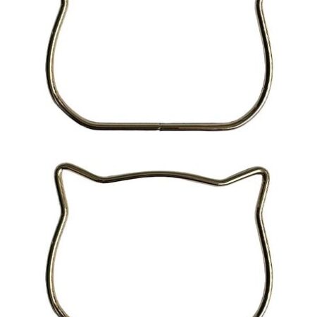 METAL ÇANTA SAPI KEDİ 11 CM GOLD 5MM