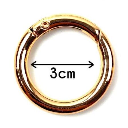 YAYLI ÇANTA HALKASI SARI 3 cm